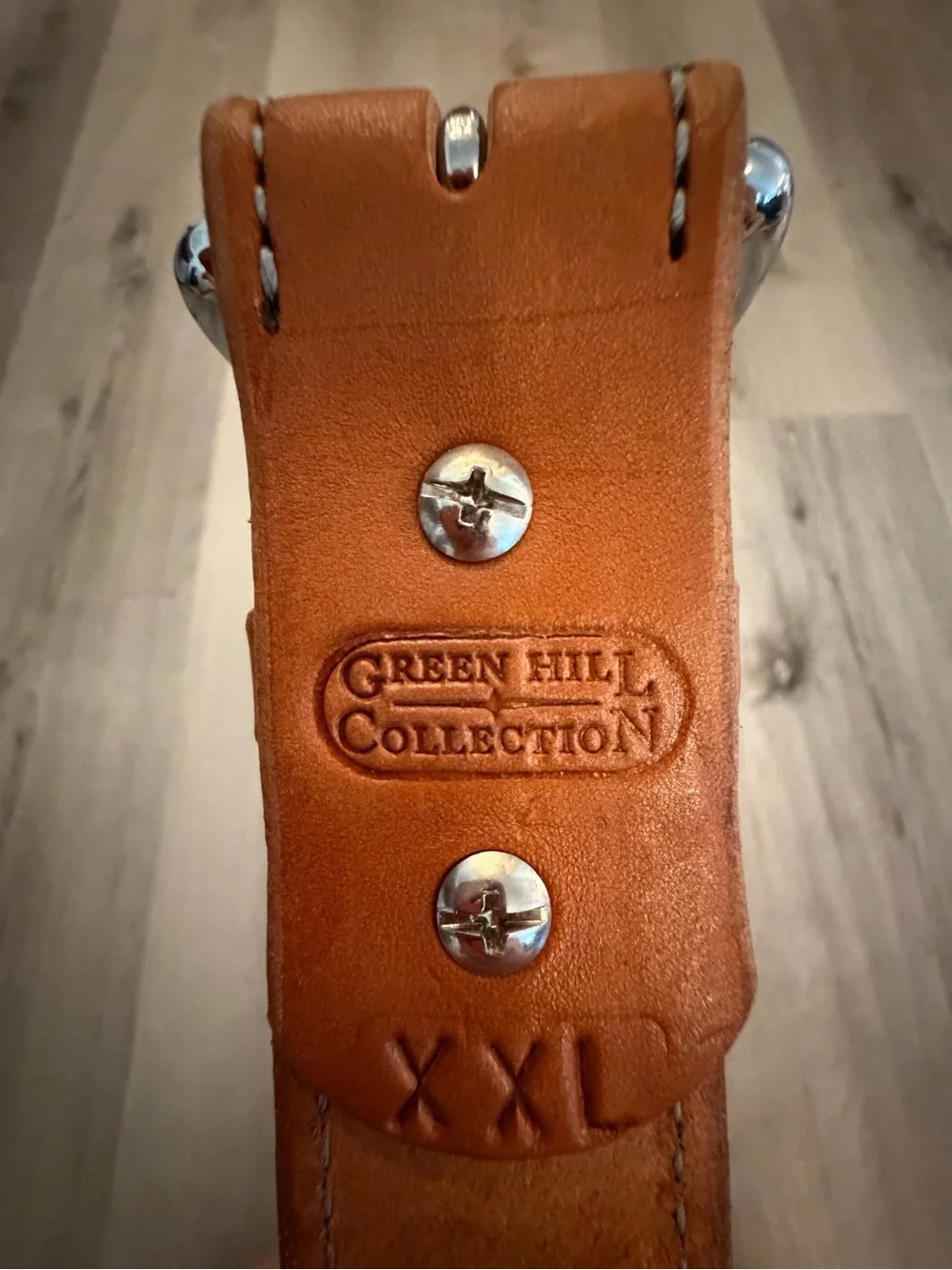 Remarkable Leather Goods Bridle Stitched Leather Belt in Tan - Size XXL